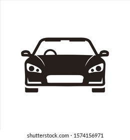 Front modern car icon. Simple illustration of front modern car vector icon for web design isolated on white background vector image