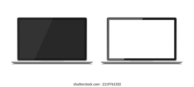 Front of a notebook laptop Premium Vector

