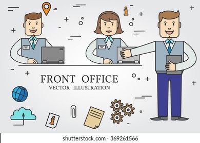 Front Office Manager Hotel Stock Illustrations Images Vectors