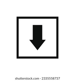 Front packaging mark icon symbol vector