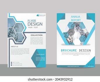 Front page and back page, infographics. Easy to use and edit.
Business Brochure. Flyer Design. Leaflets a4 Template.
