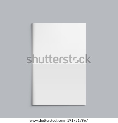 Front Page Of Empty Blank White Newspaper Isolated On Background. EPS10 Vector