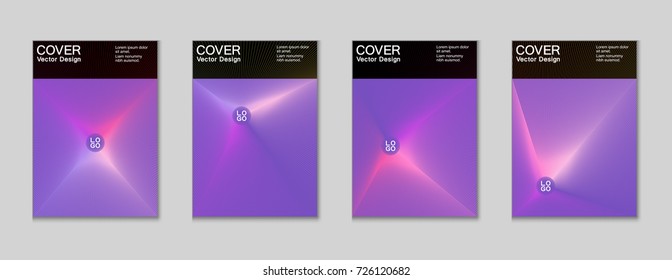 Front page trendy futuristic design for business framework corporate report, company advertising brochure. Cover page geometric vector urban design for frontpage, brochure background with light rays.