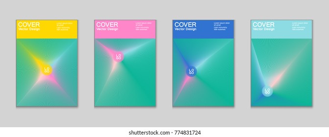 Front page trendy memphis design for business framework corporate report, company advertising brochure. Cover page geometric vector urban design for frontpage, brochure background with light rays.