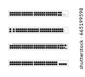 Front panel 48 ports networking ethernet switches