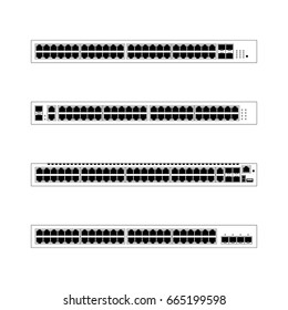 Front panel 48 ports networking ethernet switches