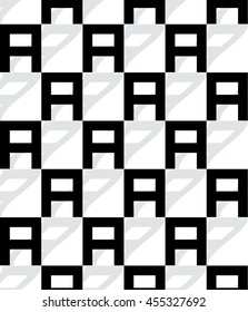 Front   pattern  black and white