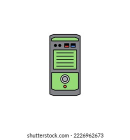 Icono de mayúsculas y minúsculas en color, aislado en fondo blanco 