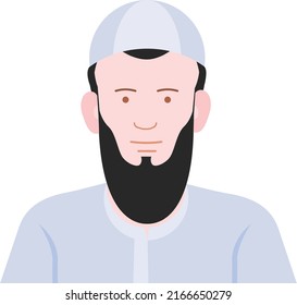 Front portraits of young men, character avatars, illustration for graphic design and animation