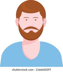 Front portraits of young men, character avatars, illustration for graphic design and animation