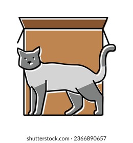 in front of preposition english color icon vector. in front of preposition english sign. isolated symbol illustration