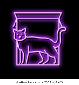 in front of preposition english neon light sign vector. in front of preposition english sign. isolated symbol illustration