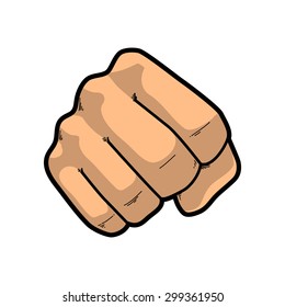 front punch cartoon
