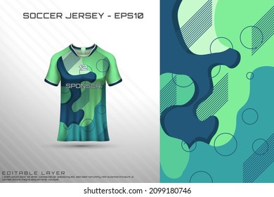 Front racing shirt design. Sports design for racing, cycling, jersey game vector.