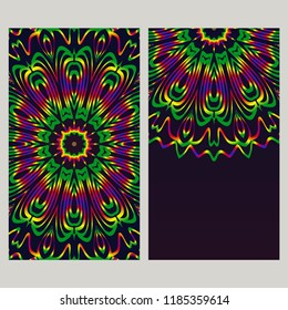 The front and rear side. mandala design elements. Wedding invitation, thank you card, save card, baby shower. Vector illustration.