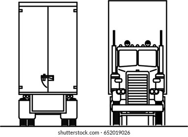 Front and rear trucks
