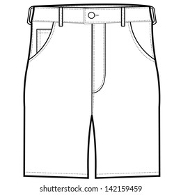 Front Shorts vector 