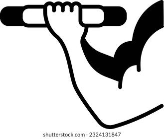 Front Shoulder Raise Weight Plates concept, Lateral Raise Disc vector icon design, Fitness and Wellness symbol, Workout and Weightlifting sign, Personal training equipment stock illustration