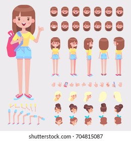 Girl Character Animation Images Stock Photos Vectors Shutterstock