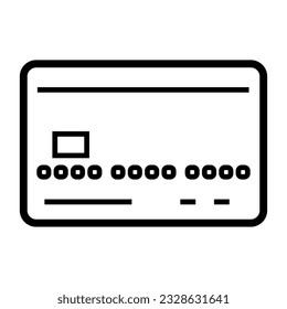 Icono de tarjeta de crédito del lado delantero. Pago con tarjeta. Vector.