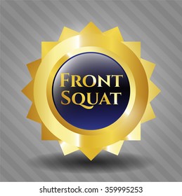 Front Squat gold badge or emblem
