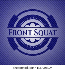 Front Squat with jean texture