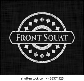 Front Squat on blackboard