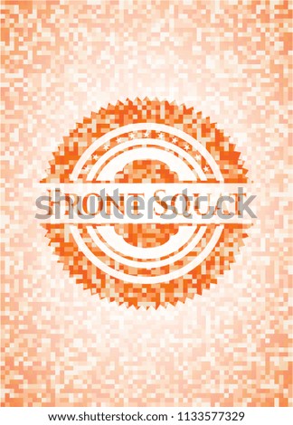 Front Squat orange mosaic emblem
