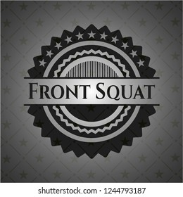 Front Squat realistic dark emblem