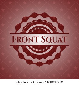  Front Squat red emblem. Retro