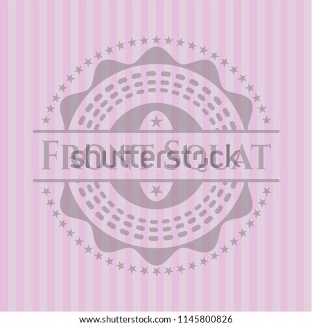 Front Squat retro pink emblem