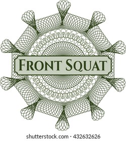 Estampilla del asiento delantero o emblema del estilo del dinero