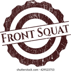Front Squat rubber seal with grunge texture