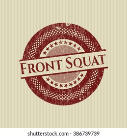 Front Squat with rubber seal texture