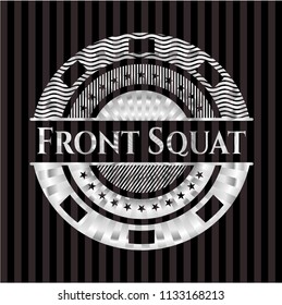 Front Squat silver shiny badge