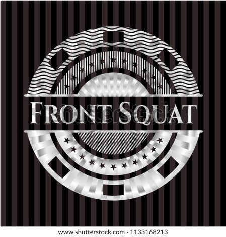 Front Squat silver shiny badge