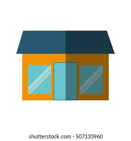 front store building isolated icon vector illustration design