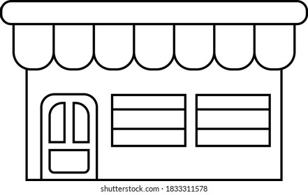 Front Store Coloring Book Design