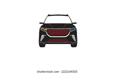 Front Suv Car Icon Symbol Vector flat style illustration togg

