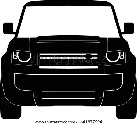 Front Suv Car Icon Symbol