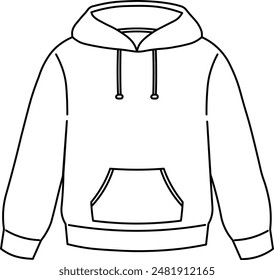 Front of sweater to demonstrate print. Minimalist print on a white cold-weather blouse with a black outline