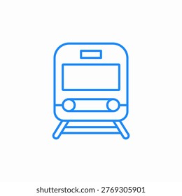 front train icon sign vector