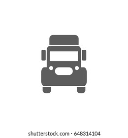 Front of truck icon in trendy flat style isolated on white background. Symbol for your web site design, logo, app, UI. Vector illustration, EPS