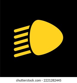 front vehicle light simple icon