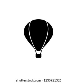 front view air balloon icon. Element of transport front view icon for mobile concept and web apps. Glyph front view air balloon icon can be used for web and mobile