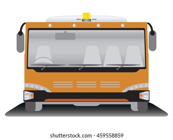 Front view of Airport bus