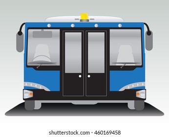 Front view of Airport bus