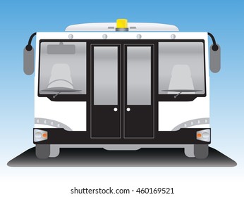 Front view of Airport bus