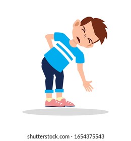 Front view animated character, separate parts of body. Fashionable various views poses and gestures. Cartoon style, flat vector illustration.