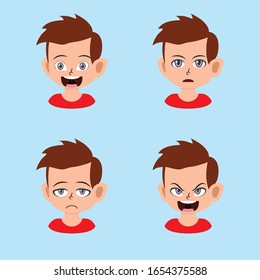 Front View Animated Character Separate Parts Stock Vector (Royalty Free ...